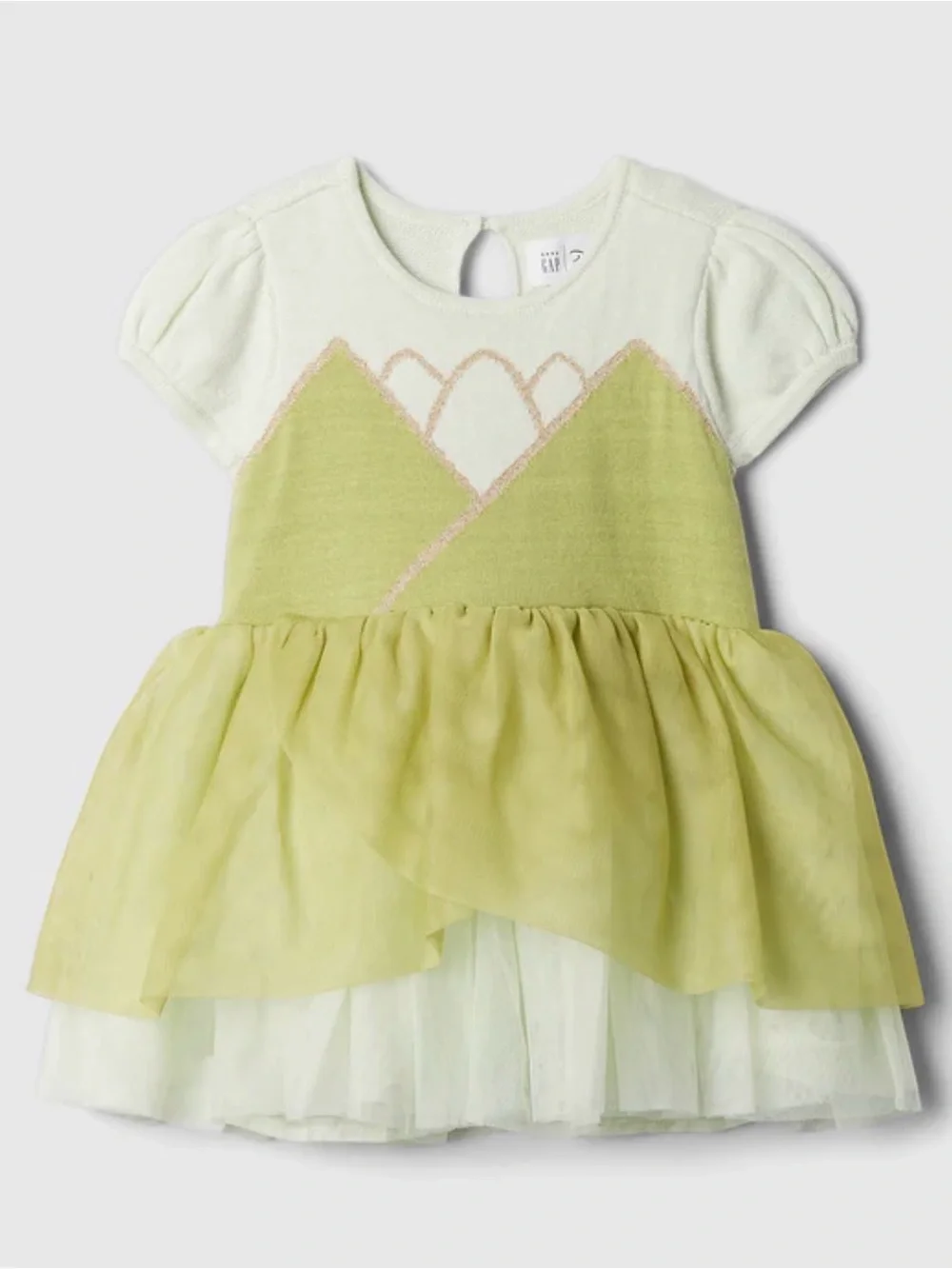 Gap × Disney Toddler Tiana Tulle Princess Dress Costume Dress-Up Size 5 NEW